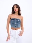 6285 KOT BLUZ-MAVİ resmi
